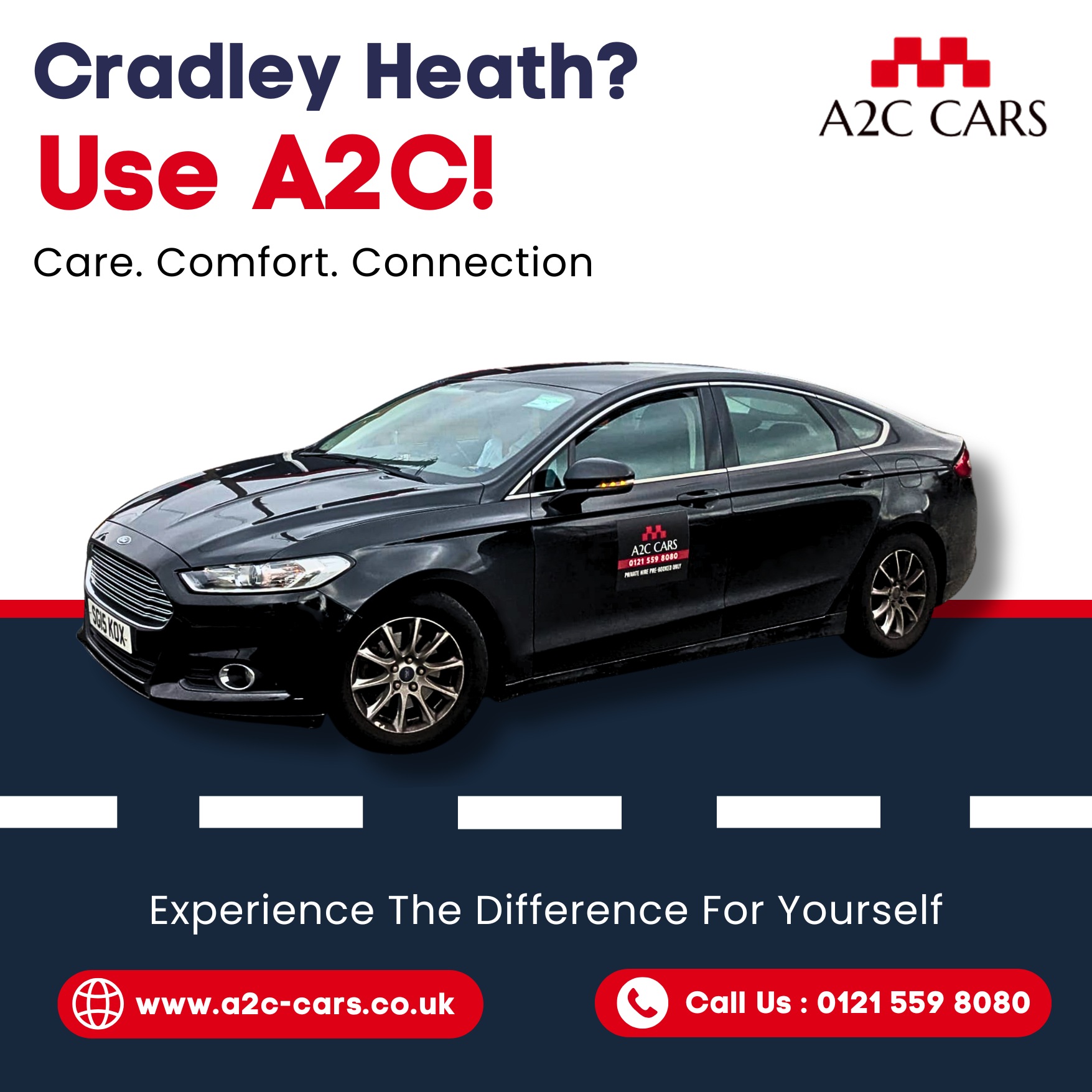 Cradley Heath Taxis | Merry Hill, Brierley Hill, Quarry Bank | A2C