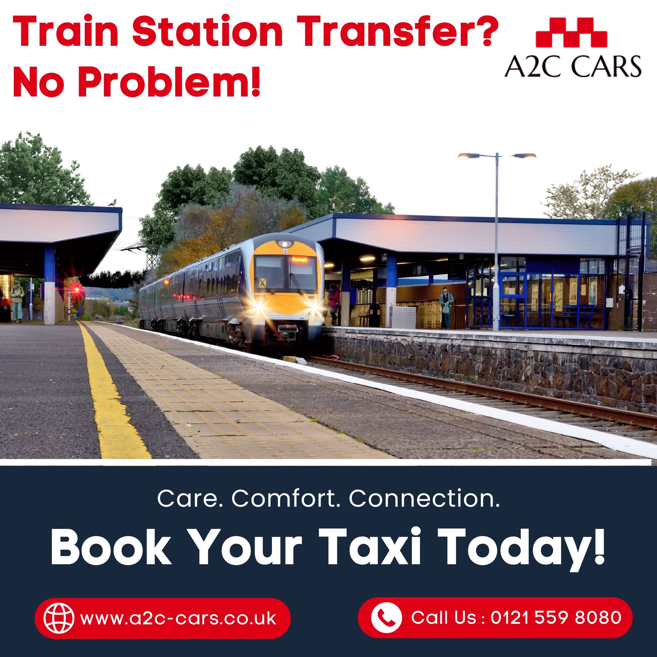 Train Station Transfer with our taxi service